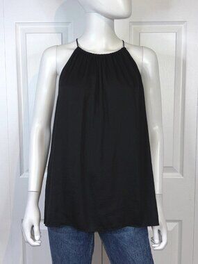 LOFT women's sleeveless black blouse medium size